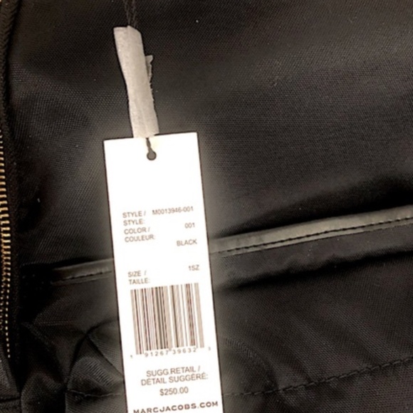 Marc Jacobs Nylon Varsity Small Backpack, Black - Picture 13 of 15